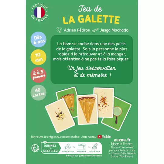 Jeux de cartes - Jeu de la galette