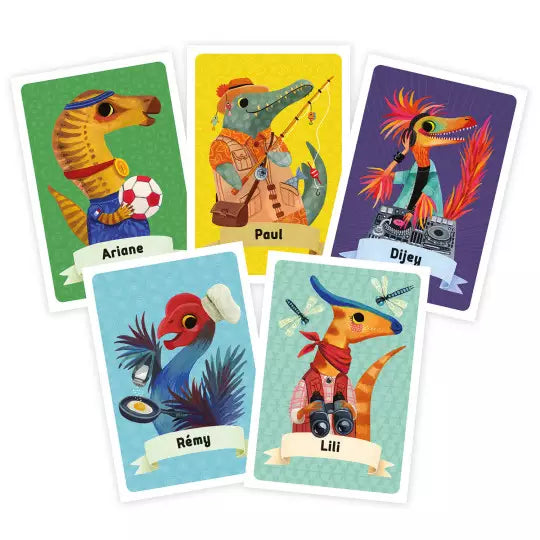 Jeux de cartes - Jeu de mistigri - Dinosaures
