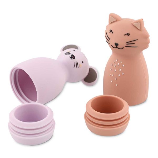 Jouets de bain aspergeur - Mrs. Cat &  Mrs. Mouse