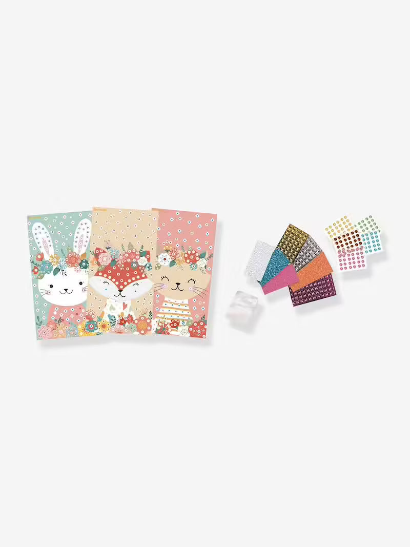 Stick'N Fun - Mini Mosaïques - Animaux doux - 5 ans +