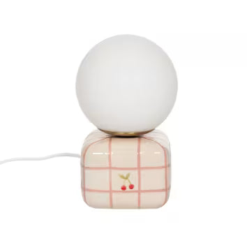 LAMPE DE CHEVET "MAYA" CERISE