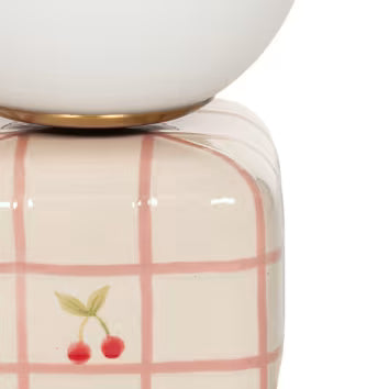 LAMPE DE CHEVET "MAYA" CERISE