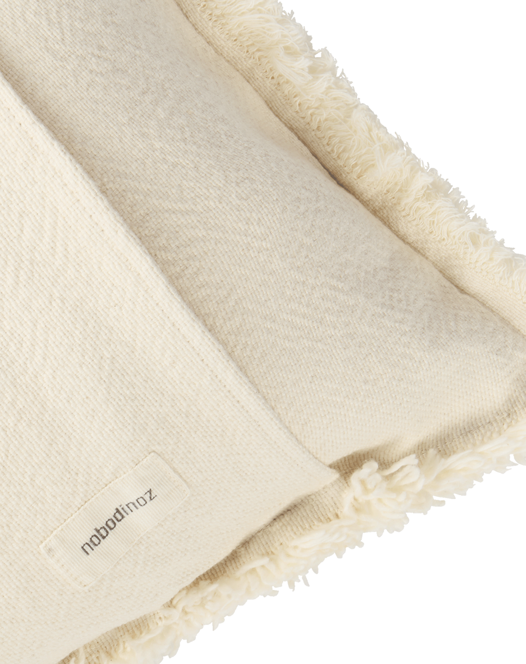 COUSSIN À FRANGES LANDSCAPE EN COTON LAVÉ