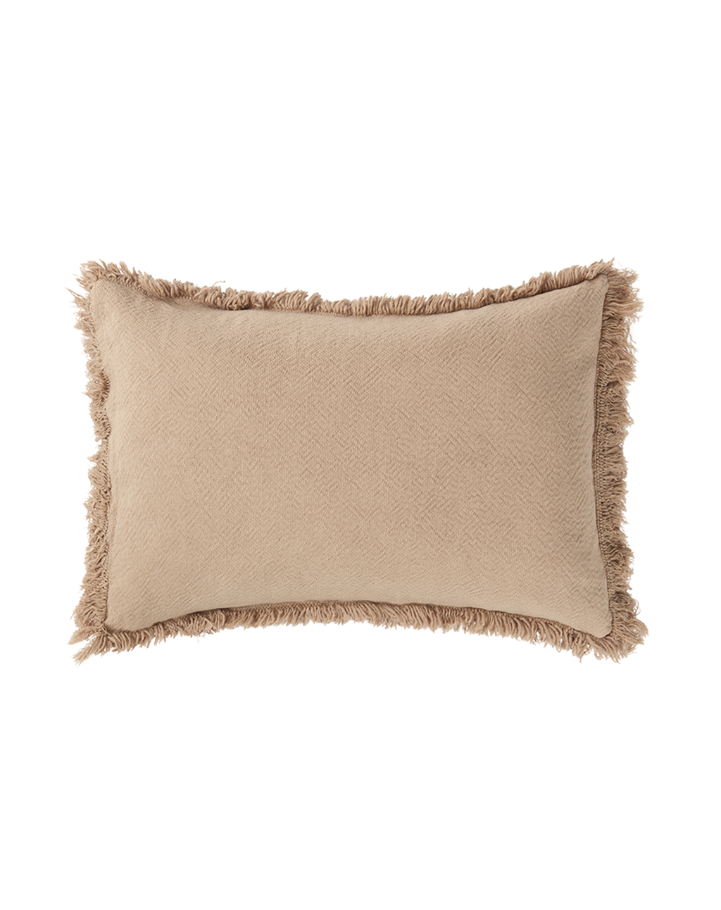 COUSSIN À FRANGES LANDSCAPE EN COTON LAVÉ