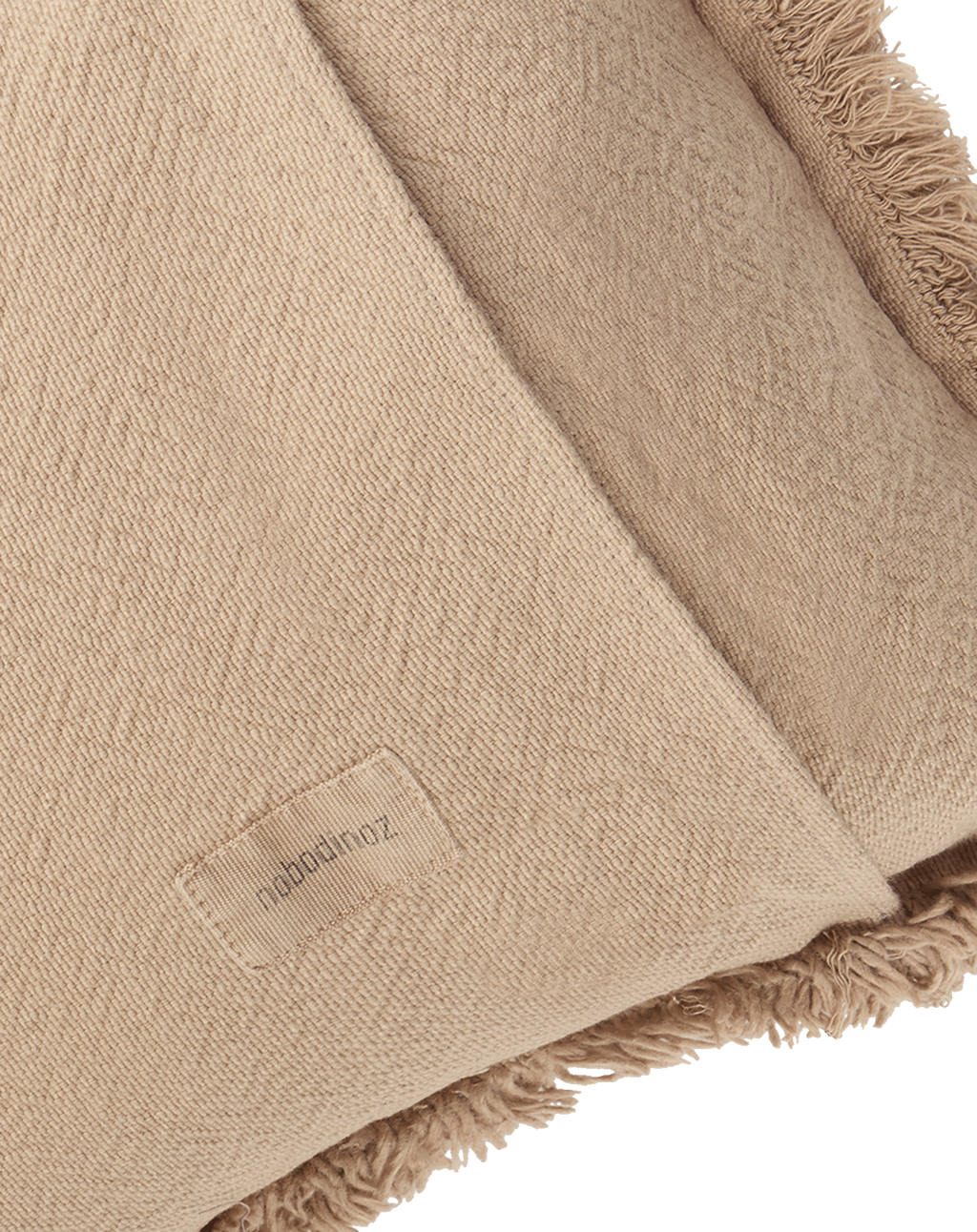 COUSSIN À FRANGES LANDSCAPE EN COTON LAVÉ