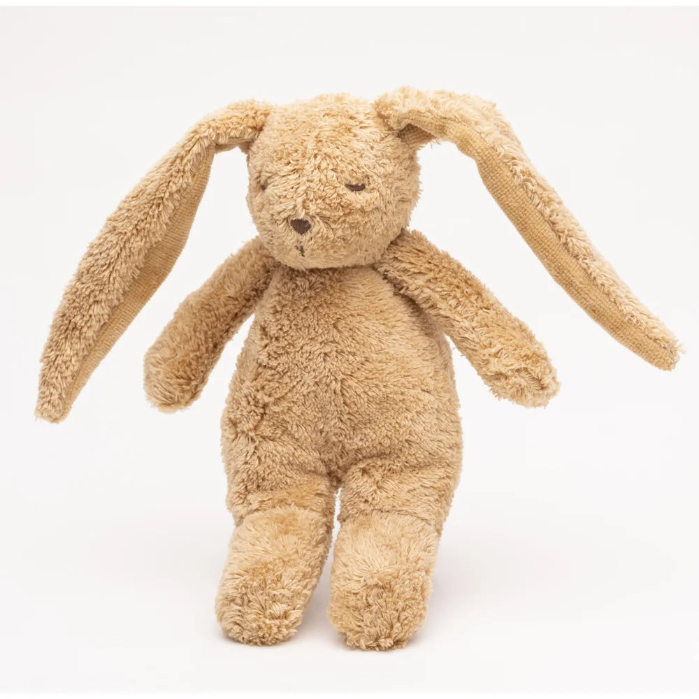 Moonie – Petit Lapin sensoriel en coton bio cappuccino