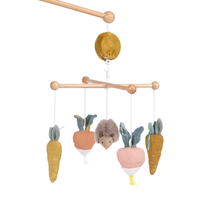 Mobile musical croisillon - Trois petits lapins