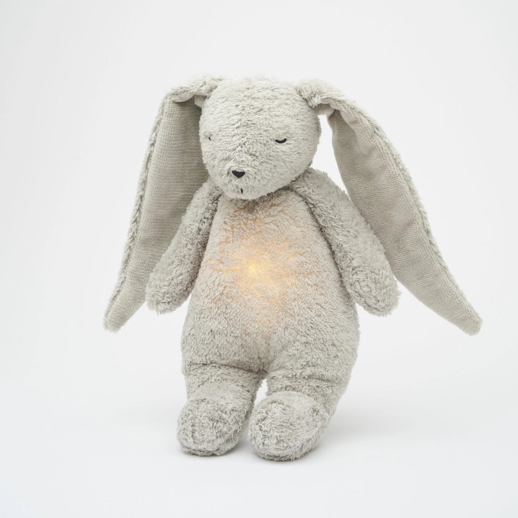 Moonie – lapin nature bio avec sons & lumières gris