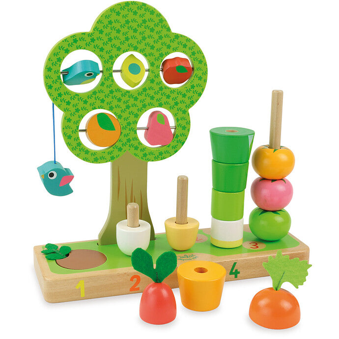 j'apprends à compter les légumes