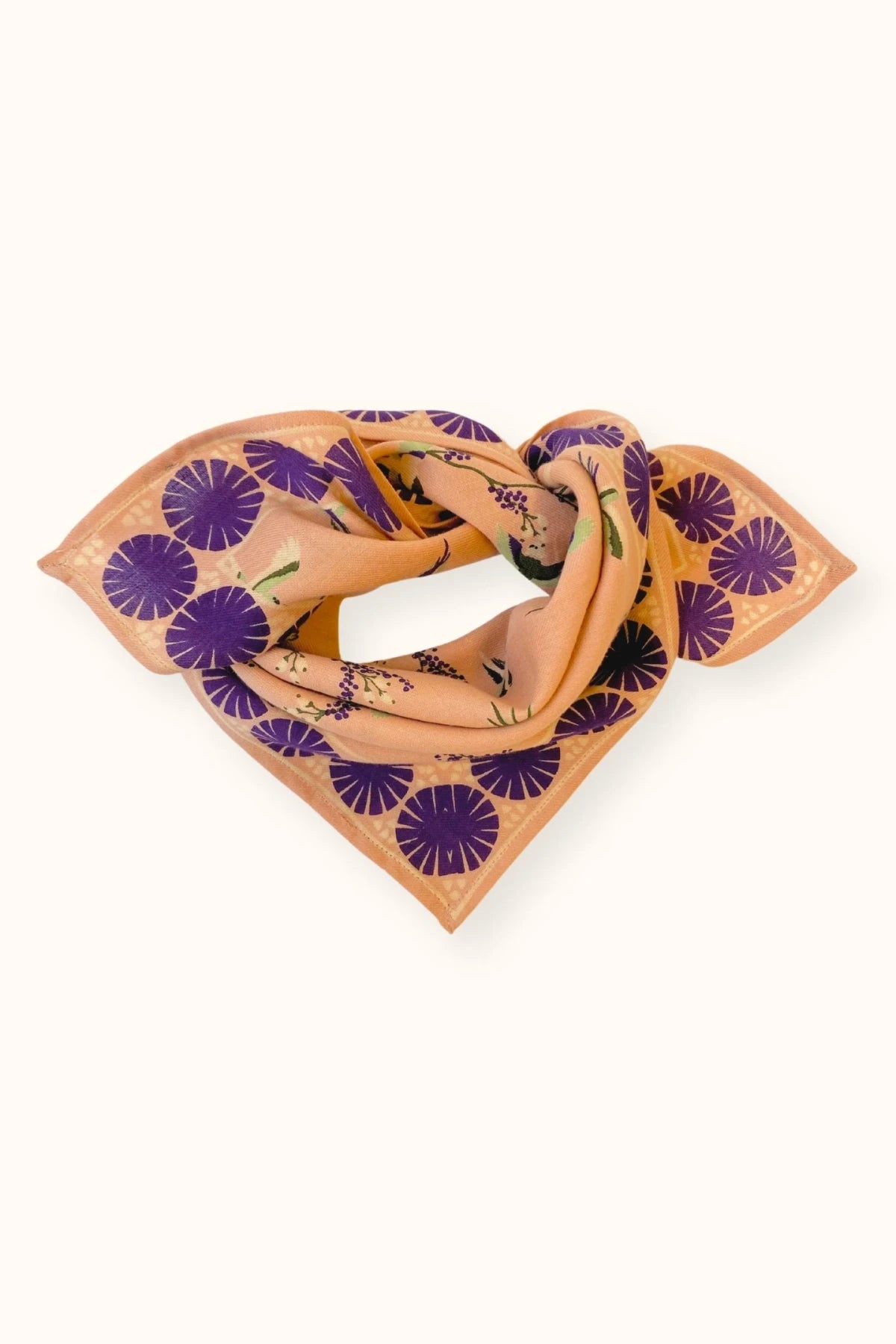 Small Foulard Manika "Cerisier" Blush