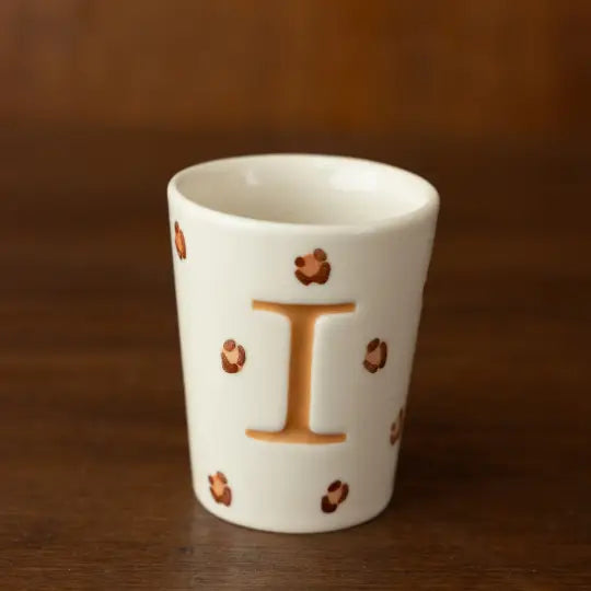 Tasse léopard - lettres