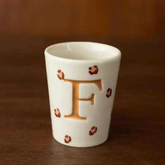 Tasse léopard - lettres