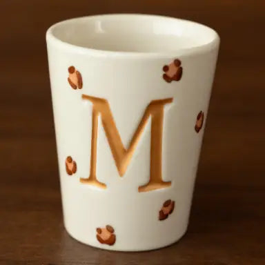 Tasse léopard - lettres