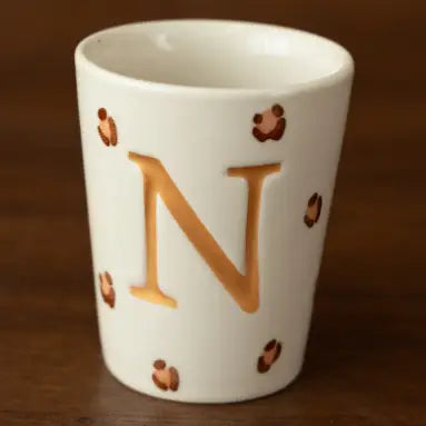 Tasse léopard - lettres