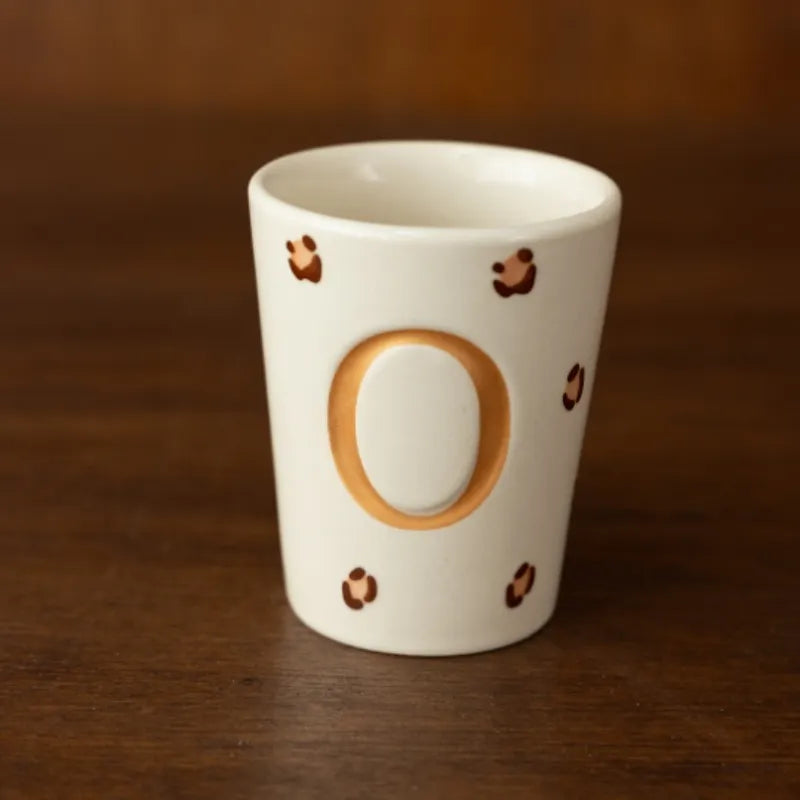 Tasse léopard - lettres