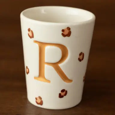 Tasse léopard - lettres