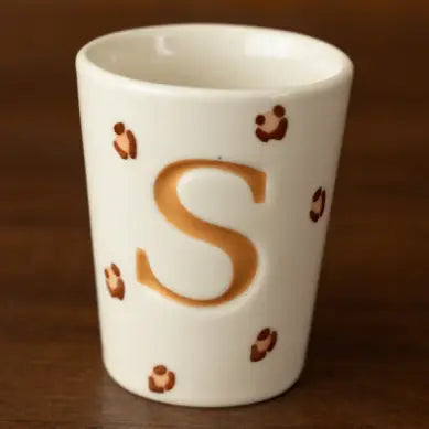 Tasse léopard - lettres