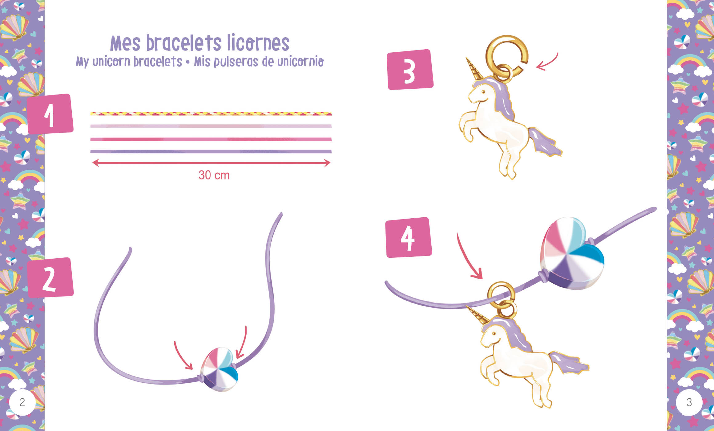 MON SUPERBE BIJOU - MES BRACELETS LICORNES FLUOS
