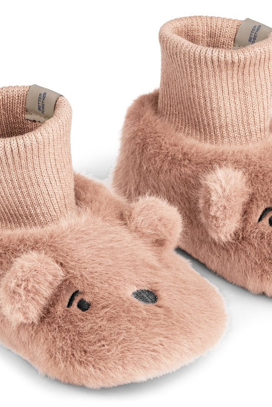 Chaussons en peluche Beth - Ours