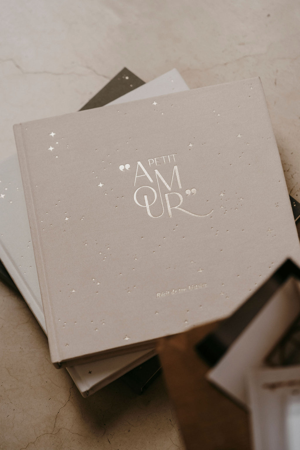 Livre de naissance - Petit  Amour Beige