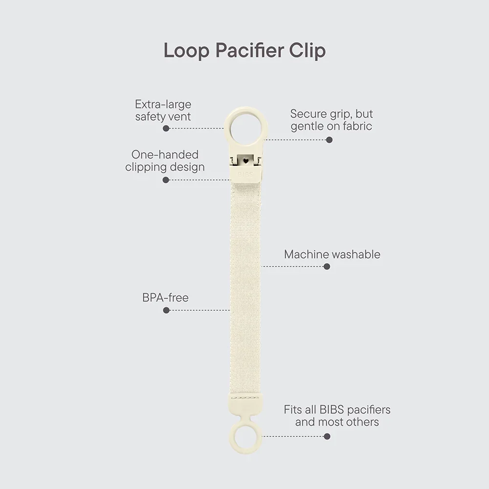 Attache-tétine Loop - Dusty blue