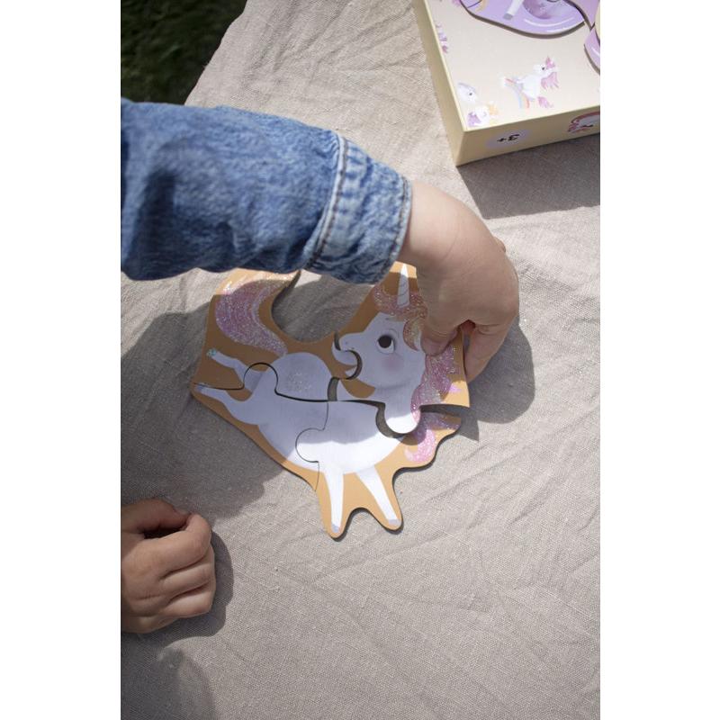Lot de 7 puzzles La plage des licornes