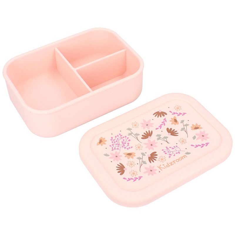 Boîte à goûter silicone Fleurs