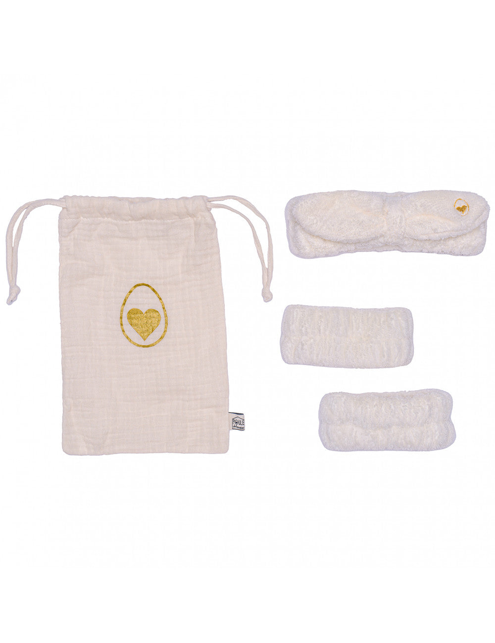 Set bandeau de soins + manchons dans pochon - plusieurs coloris disponibles