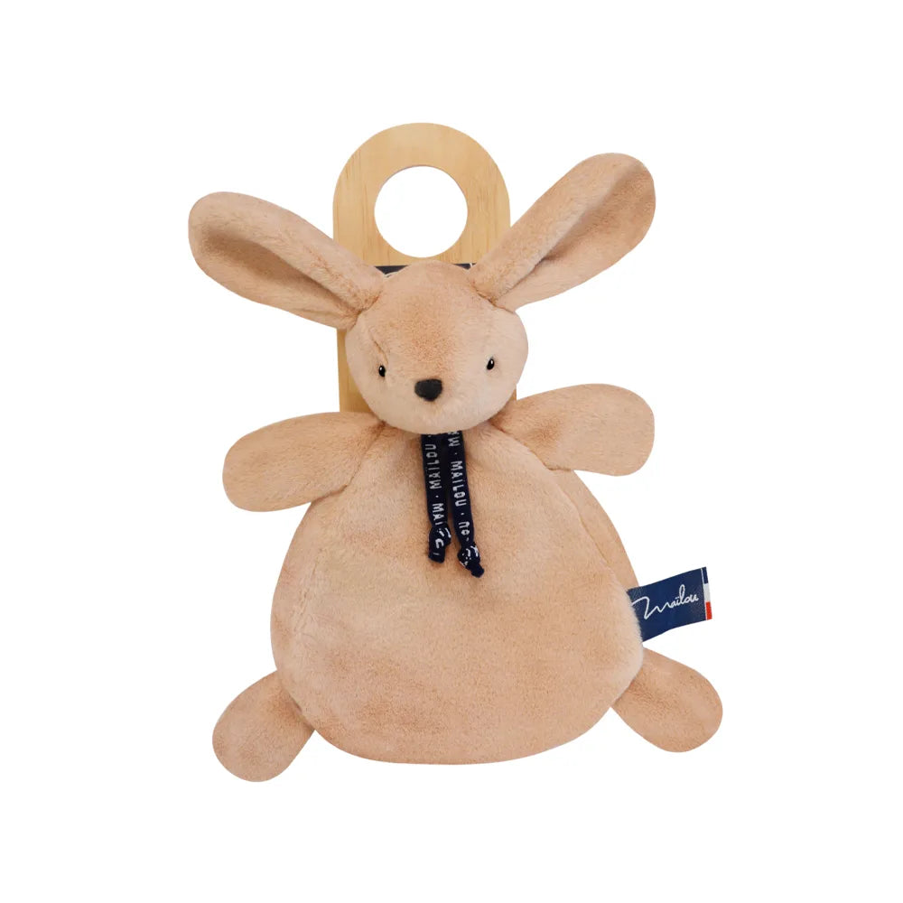 Doudou plat Lapin Dorlotin – Beige