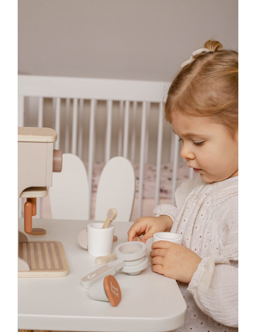 Machine à Expresso en Bois Nougat - Label Label