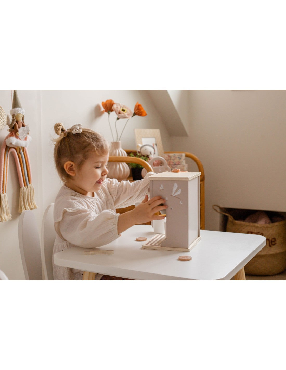 Machine à Expresso en Bois Nougat - Label Label