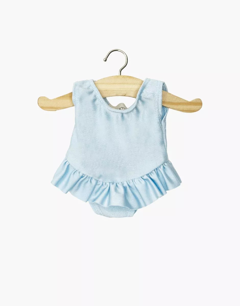 Gordis - Justaucorps à volants Maïa en lycra bleu ciel