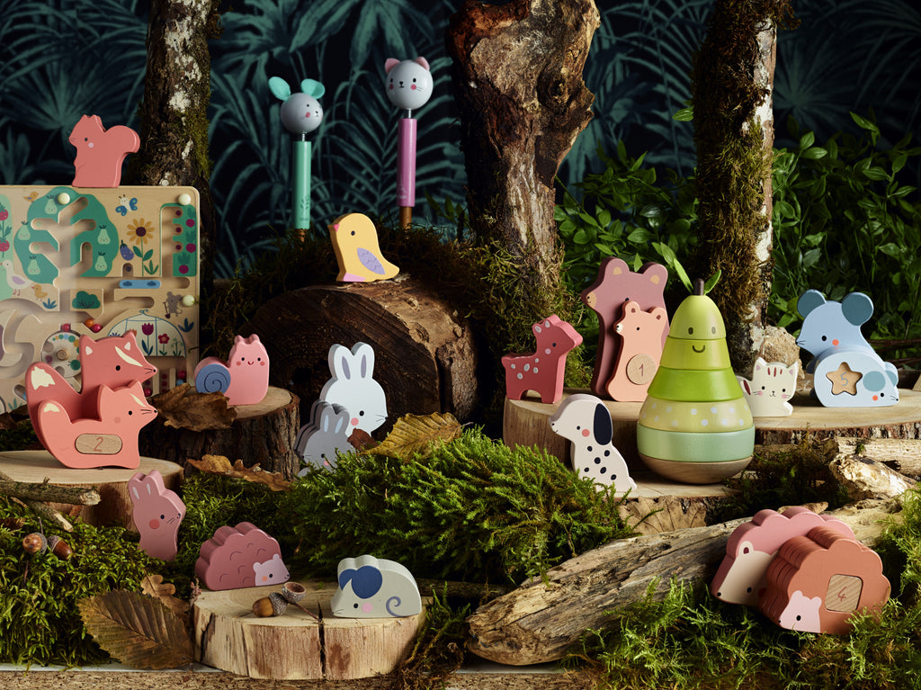 Maman-bébé - Puzzles d'éveil en bois