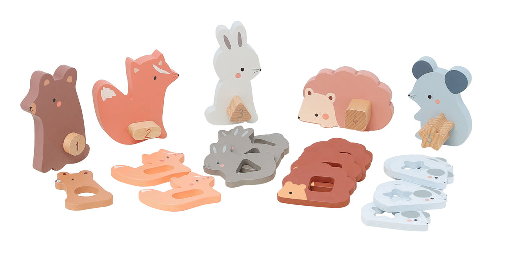 Maman-bébé - Puzzles d'éveil en bois