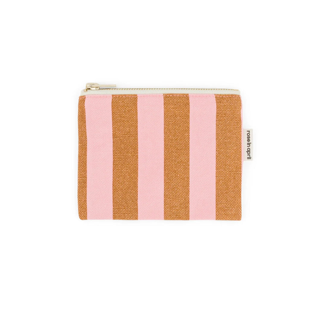Porte-monnaie Marie  Rayures Strawberry / Caramel