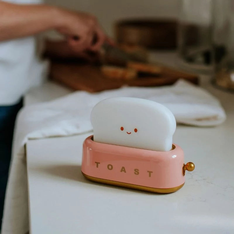 Veilleuse/Lampe LED - Toaster rose