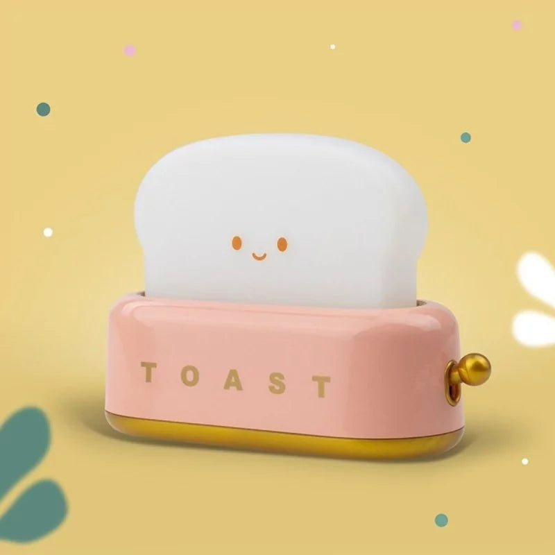 Veilleuse/Lampe LED - Toaster rose