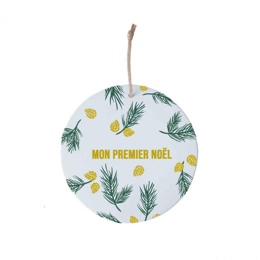 Médaillon de Noël Pine . Poussières des rues x Bonjour Little