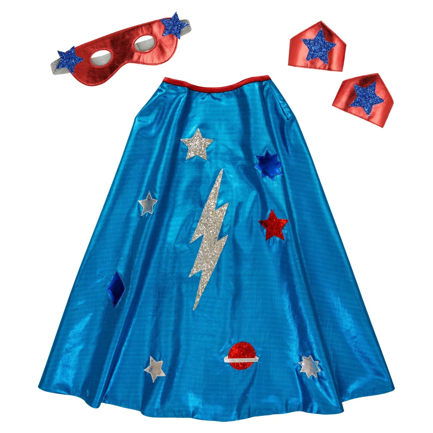 Costume de super-héros bleu