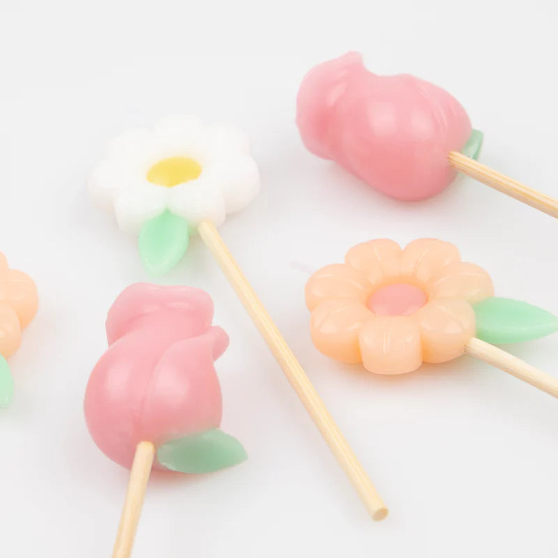 Assortiment de bougies fleurs - MERI MERI