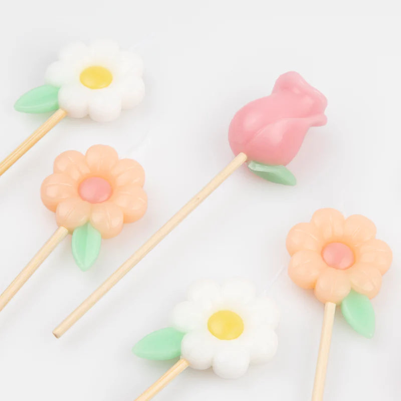 Assortiment de bougies fleurs - MERI MERI