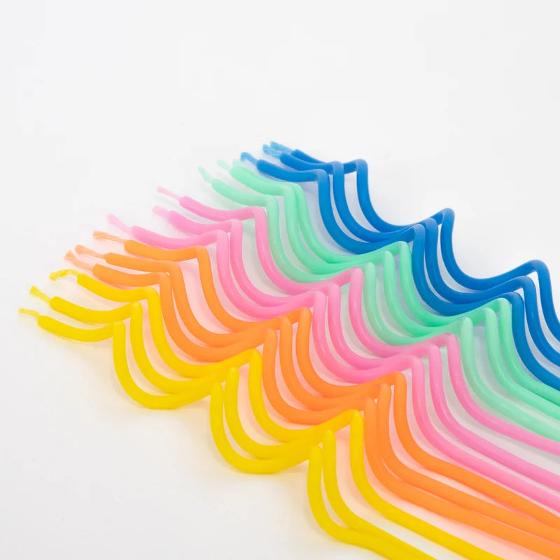 Bougies torsadées multicolores