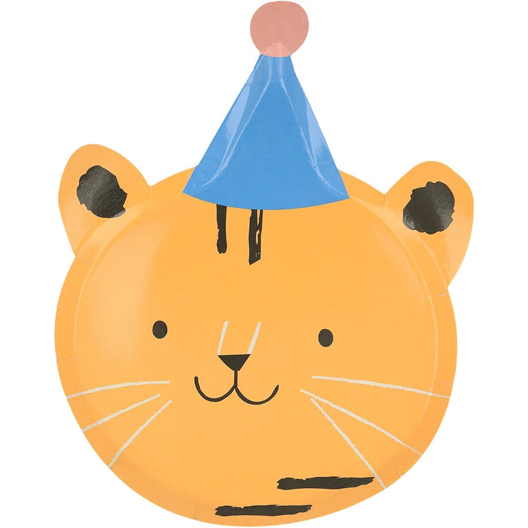 8 Assiettes Découpées La Parade des Animaux