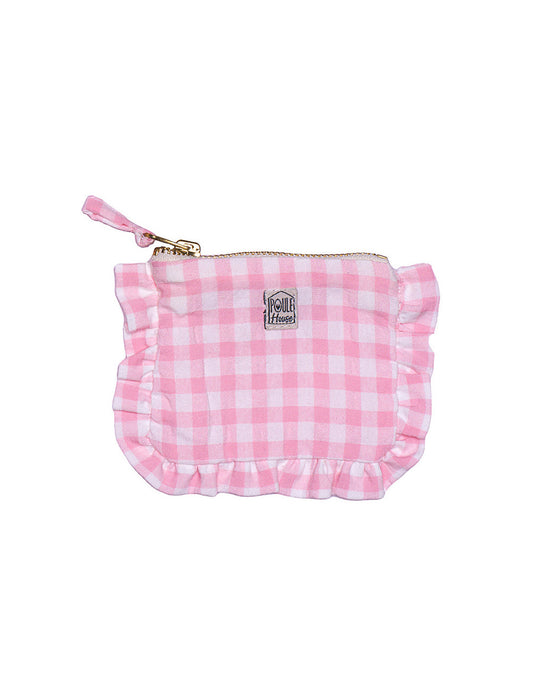 Baby Lola : Mini pochette froufrou - vichy rose