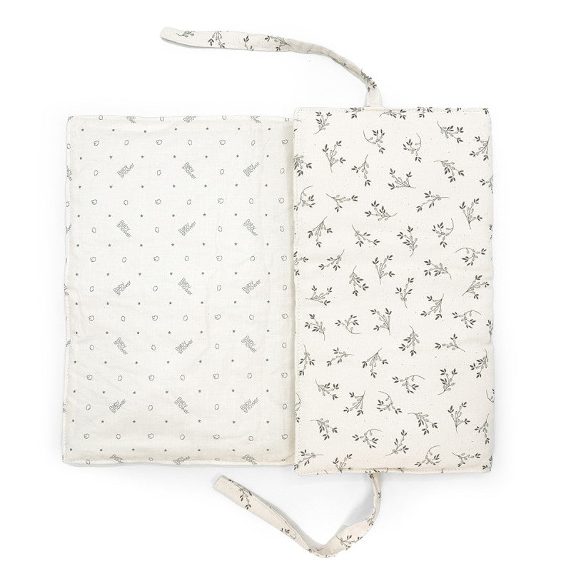 MINI MATELAS À LANGER AUDREY OLIVE BLOOM CANVAS