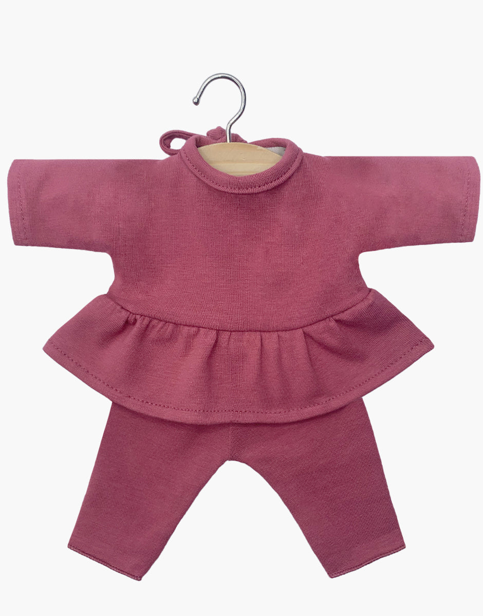 Ensemble Ophélia en jersey framboise