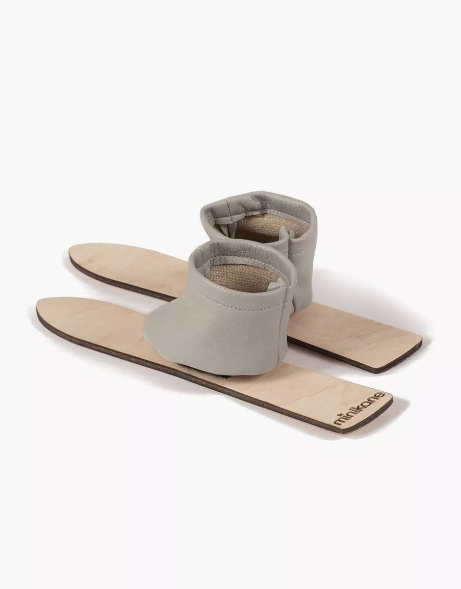 Paire de skis Cricri beige