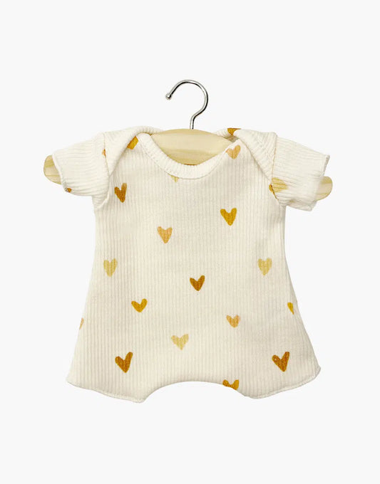 Babies – Body shorty en bord côte Petits coeurs