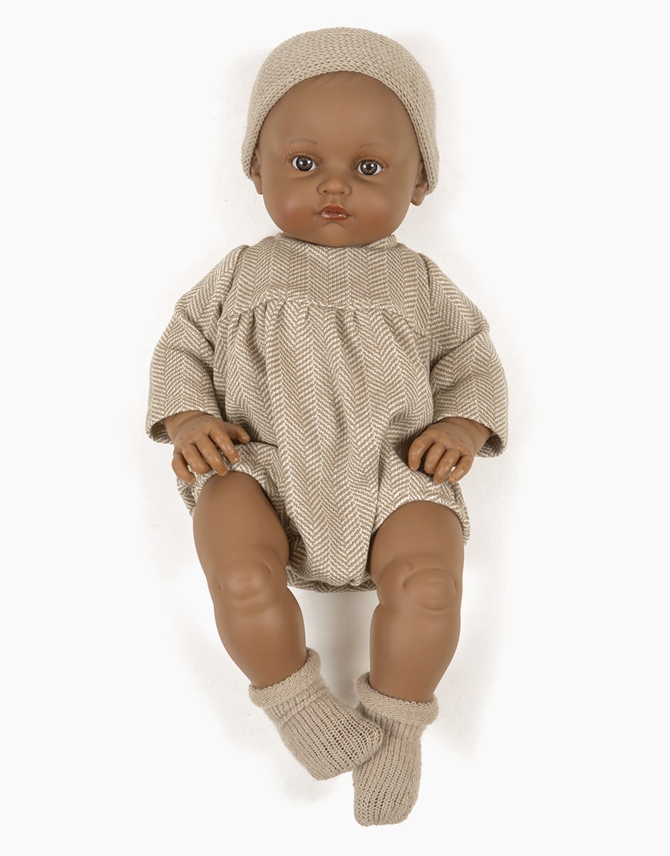Bambinis - Augustine barboteuse chevrons beige