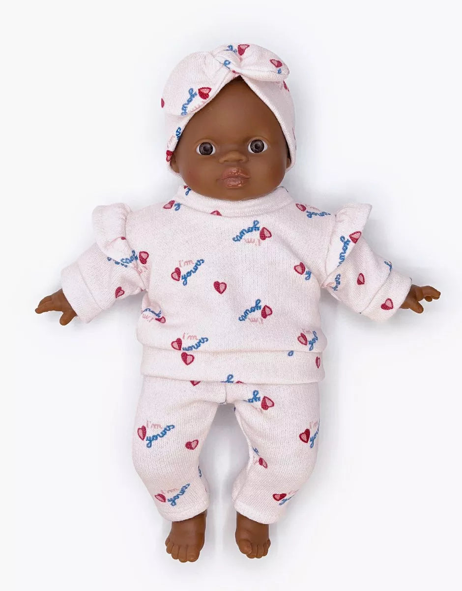 Ensemble 2 pièces Liliane en coton I’m yours avec headband à noeud